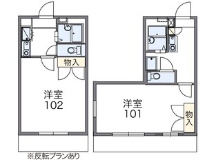 レオパレスフォンテーヌIの物件間取画像